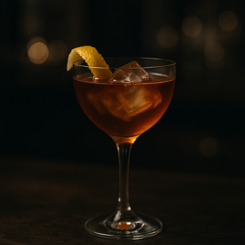 AI-generated image of Metropolitan Brandy Manhattan